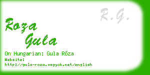roza gula business card